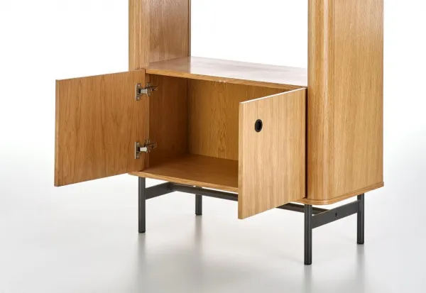 HALMAR Regál Smart REG-1 dub/čierny