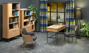 HALMAR Regál Smart REG-2 dub/čierny