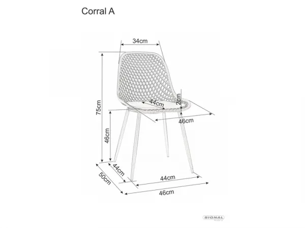 Jedálenská stolička CORRAL A Signal