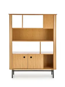 HALMAR Regál Smart REG-2 dub/čierny