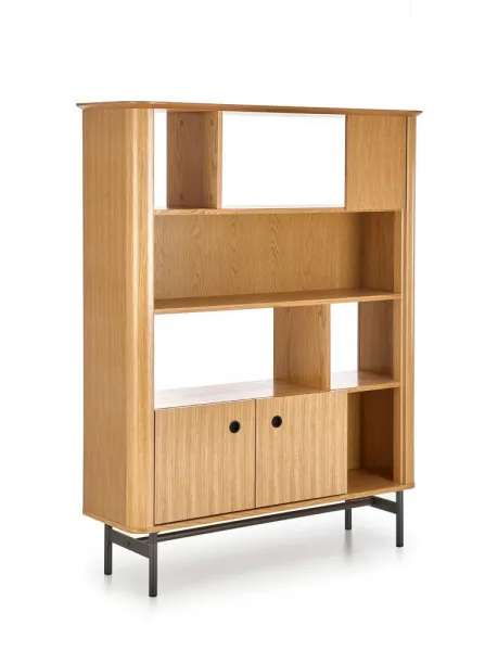 HALMAR Regál Smart REG-2 dub/čierny