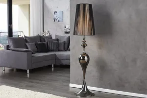 Stojacia lampa LUANDA Dekorhome Čierna