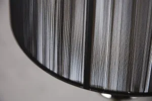 Stojacia lampa LUANDA Dekorhome Čierna