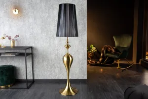 Stojacia lampa LUANDA Dekorhome Čierna
