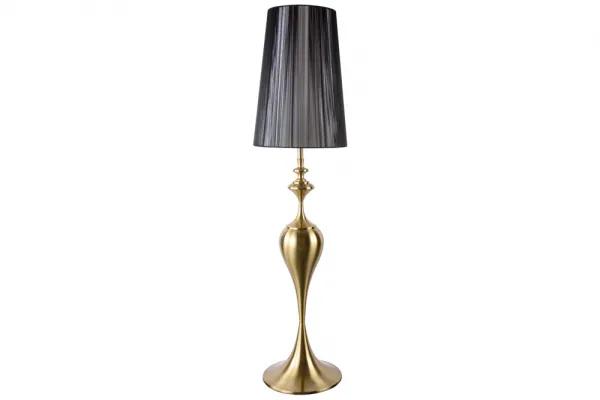 Stojacia lampa LUANDA Dekorhome Čierna