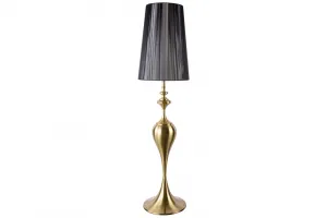 Stojacia lampa LUANDA Dekorhome Čierna