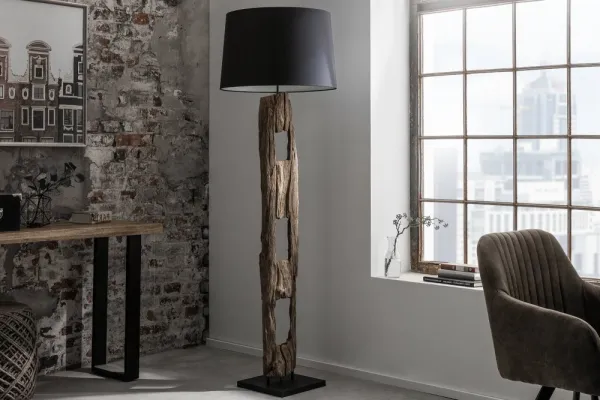 Stojacia lampa IDAIA Dekorhome Biela