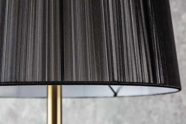 Stojacia lampa LUANDA Dekorhome Čierna