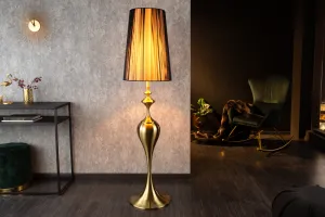 Stojacia lampa LUANDA Dekorhome Čierna