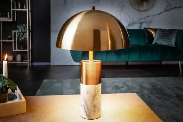 Stolová lampa BUCURESCI Dekorhome Čierny mramor