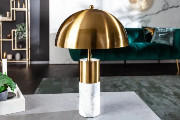 Stolová lampa BUCURESCI Dekorhome Čierny mramor