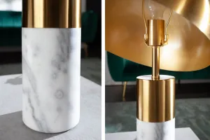 Stolová lampa BUCURESCI Dekorhome Čierny mramor