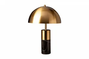 Stolová lampa BUCURESCI Dekorhome Čierny mramor