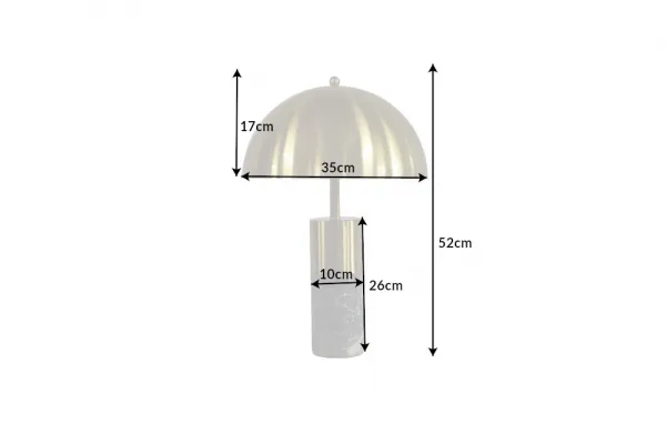 Stolová lampa BUCURESCI Dekorhome Čierny mramor