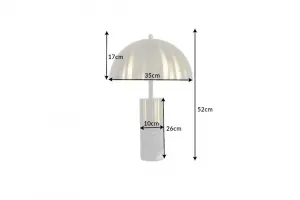 Stolová lampa BUCURESCI Dekorhome Čierny mramor
