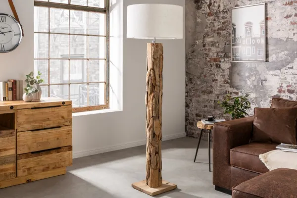 Tienidlo pre stojaciu lampu BAKU Dekorhome Sivá