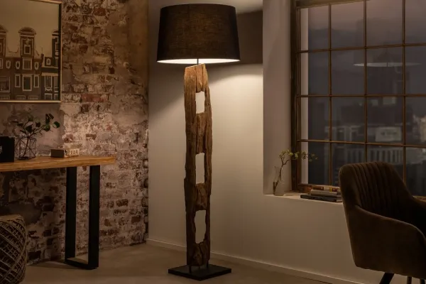 Stojacia lampa IDAIA Dekorhome Biela