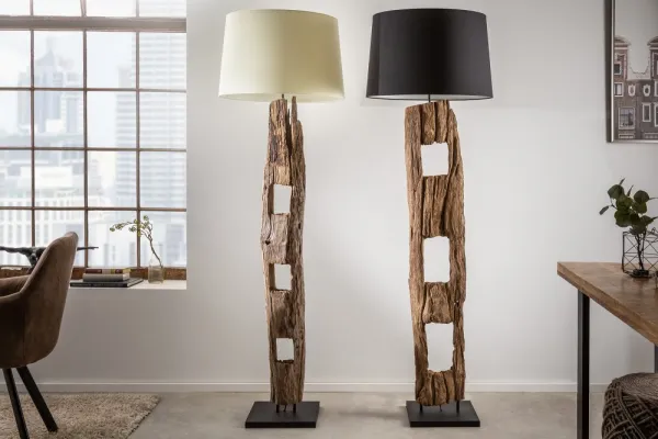 Stojacia lampa IDAIA Dekorhome Biela