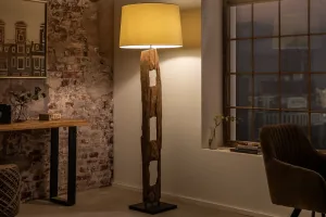 Stojacia lampa IDAIA Dekorhome Biela