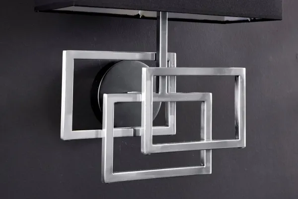 Nástenná lampa PERSEFONE Dekorhome Strieborná