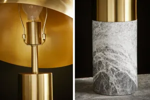 Stolová lampa BUCURESCI Dekorhome Čierny mramor