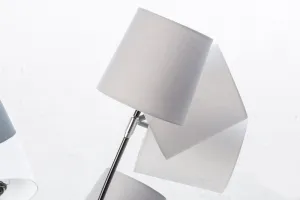 Stojací lampa LANSING Dekorhome Biela / hnedá