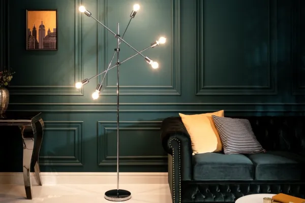 Stojací lampa GITEGA Dekorhome Čierna