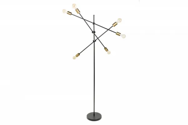 Stojací lampa GITEGA Dekorhome Čierna