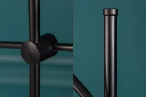 Stojací lampa GITEGA Dekorhome Čierna