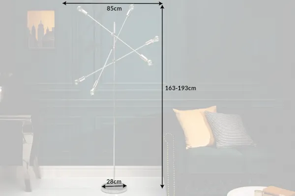 Stojací lampa GITEGA Dekorhome Čierna