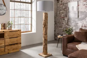 Tienidlo pre stojaciu lampu BAKU Dekorhome Sivá