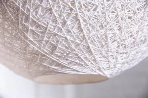 Stojací lampa ANTERÓS Dekorhome Biela