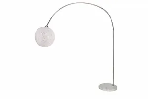 Stojací lampa ANTERÓS Dekorhome Biela
