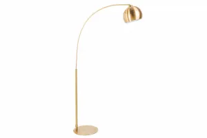 LuxD 24874 Štýlová stojanová lampa Arch 205 cm zlatá Stojanové svietidlo