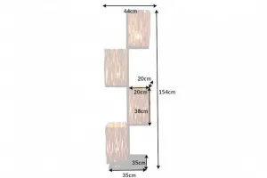 LuxD 24284 Dizajnová stojanová lampa Leonel 149 cm longan Stojanové svietidlo