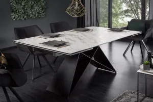 Rozkladací jedálenský stôl PROITOS Dekorhome Sivá