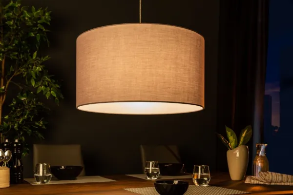 LuxD Dizajnové závesné svetlo Nash, 50 cm, prírodné
