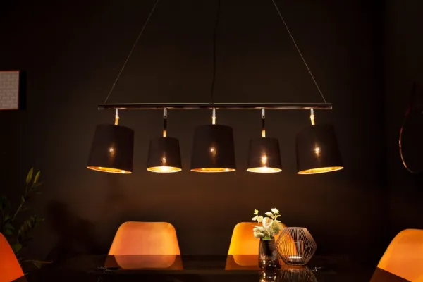 Závesná lampa LANSING Dekorhome Biela / hnedá