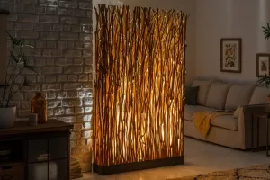 LuxD 24283 Dizajnová stojanová lampa Melvin 180 cm longan Stojanové svietidlo