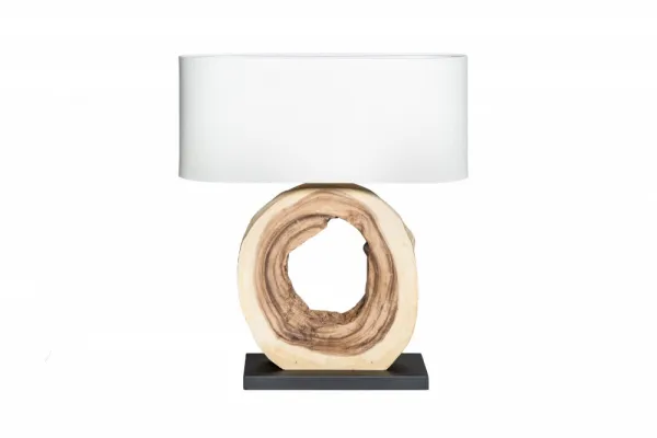 LuxD 21562 Dizajnová stolná lampa Deandre, 61 cm orech