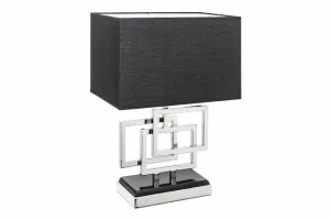 Stolová lampa PERSEFONE Dekorhome Strieborná