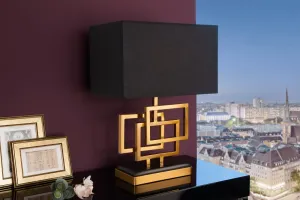 Stolová lampa PERSEFONE Dekorhome Strieborná