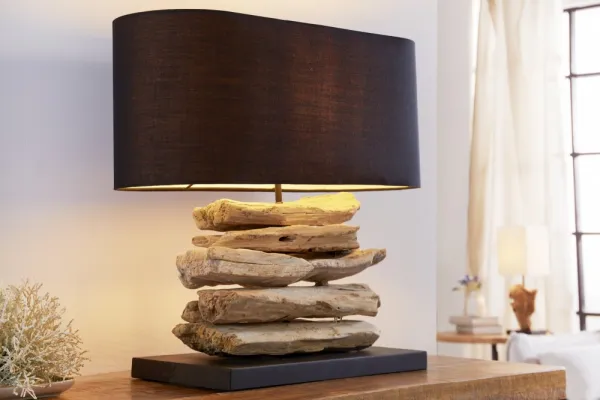 Stolová lampa BANJUL Dekorhome Čierna