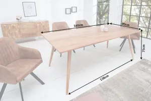 Jedálenský stôl KLEOPATRA Dekorhome 200x100x75 cm