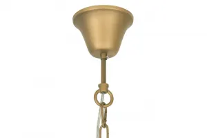 LuxD 21143 Dizajnové závesné svietidlo Abram, 50 cm, zlaté závesné svietidlo
