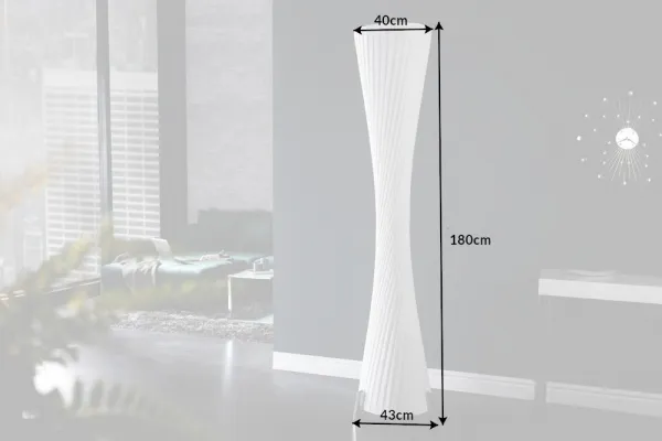 Stojací lampa PALLAS Dekorhome 180 cm