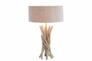 LuxD 20035 Dizajnová stolná lampa Casablanca / prírodná