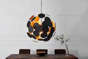 Závesná lampa MALABO Dekorhome Zlatá