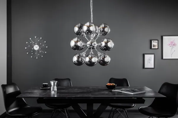 LuxD 21148 Dizajnové závesné svietidlo Lilyana, 72 cm, strieborné závesné svietidlo