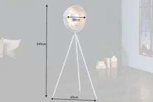 Stojací lampa BRUSEL Dekorhome Čierna / zlatá